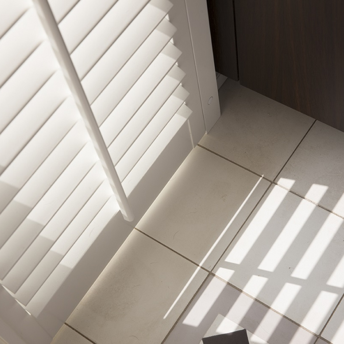 Witte shutters landelijk